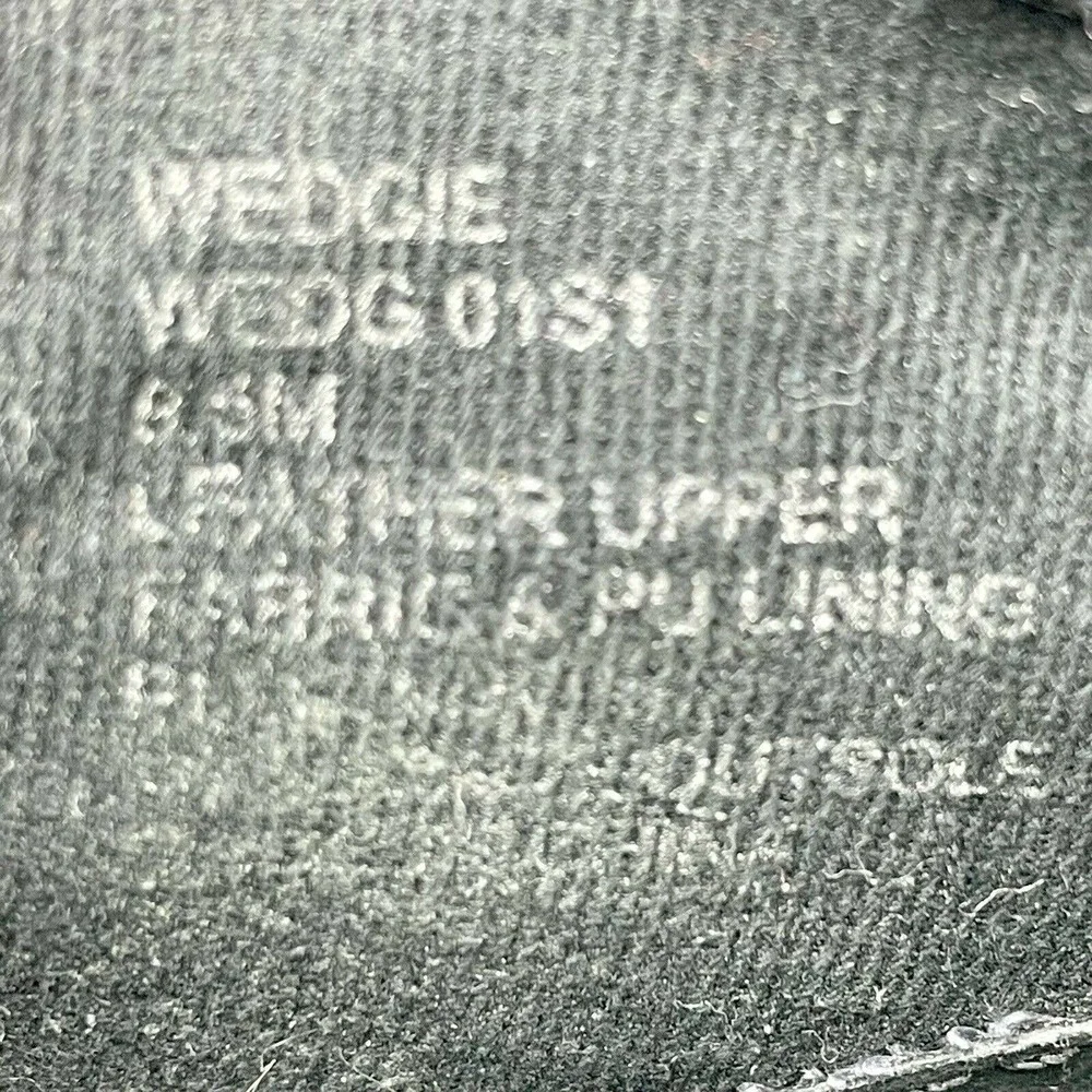 Steve Madden Wedgie Black Leather Casual Zip Up Ankle Boots Shoes Women's 9.5M - Picture 12 of 12